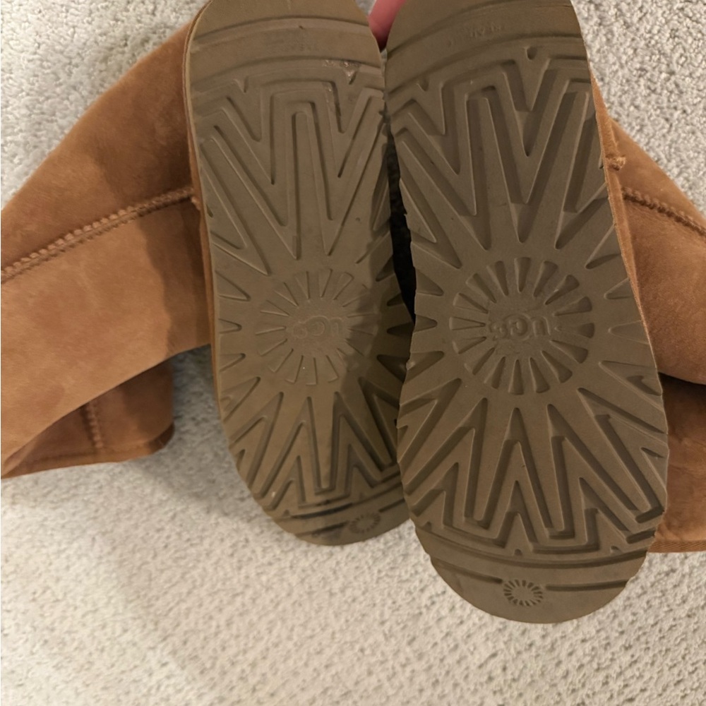 UGG Tan Suede Women's Slippers - Picture 3 of 5